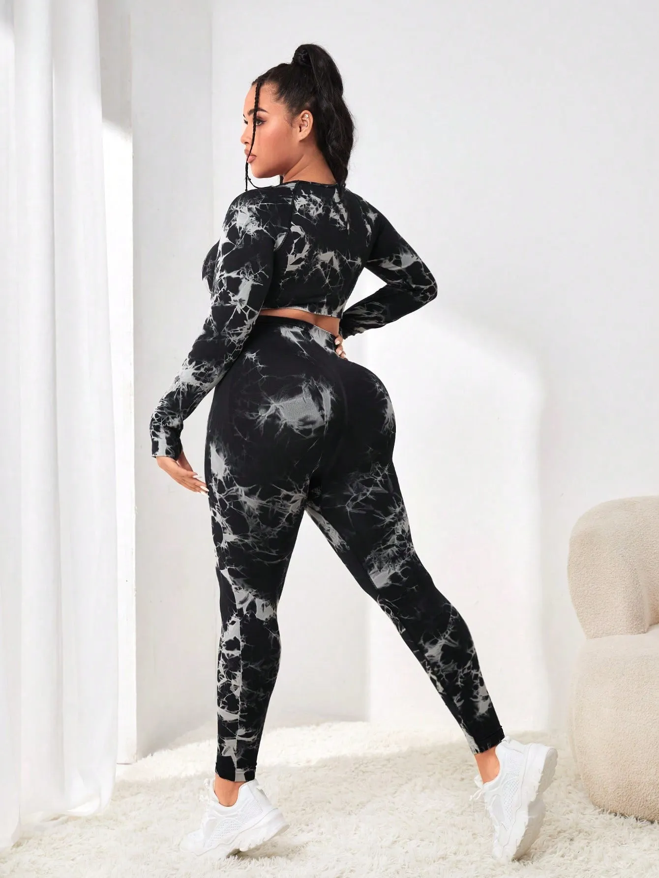 Plus Tie Dye Tummy Control Sports Set