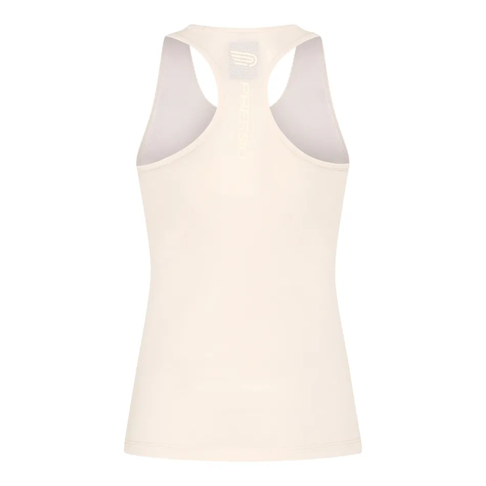 Pressio Women's Perform Singlet in Stone White SS24