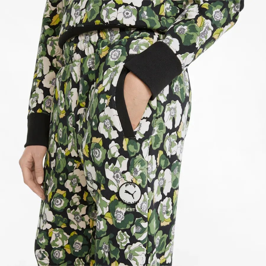 PUMA x LIBERTY Printed Women's Sweatpants - Puma Black-Flower AOP