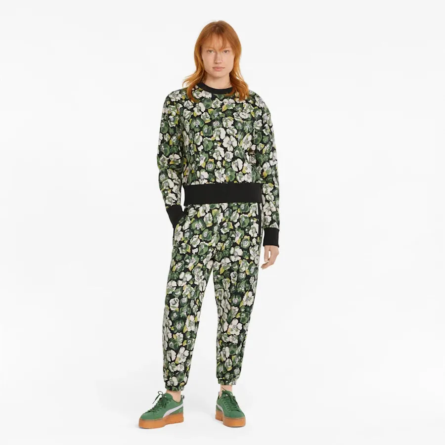PUMA x LIBERTY Printed Women's Sweatpants - Puma Black-Flower AOP