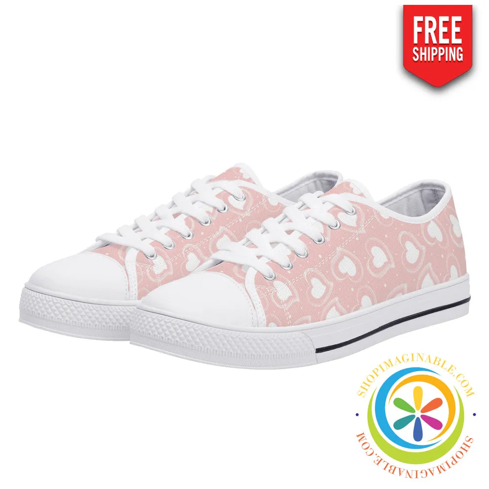 Road To My Heart Ladies Low Top Canvas Shoes