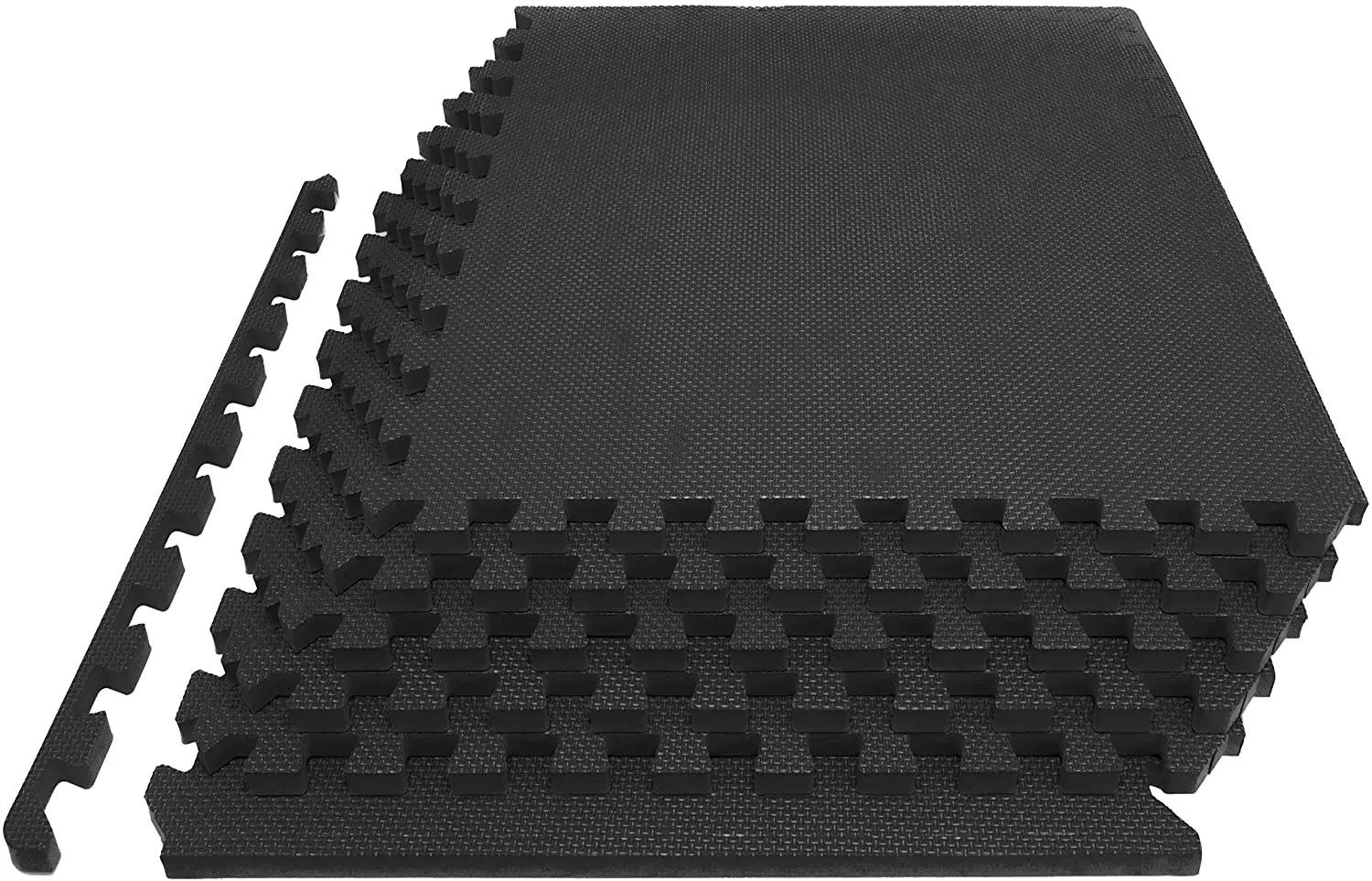 Rubber Tiles Mat 6 Squares Interlocking Foam Gym Mats 24'' x 24''