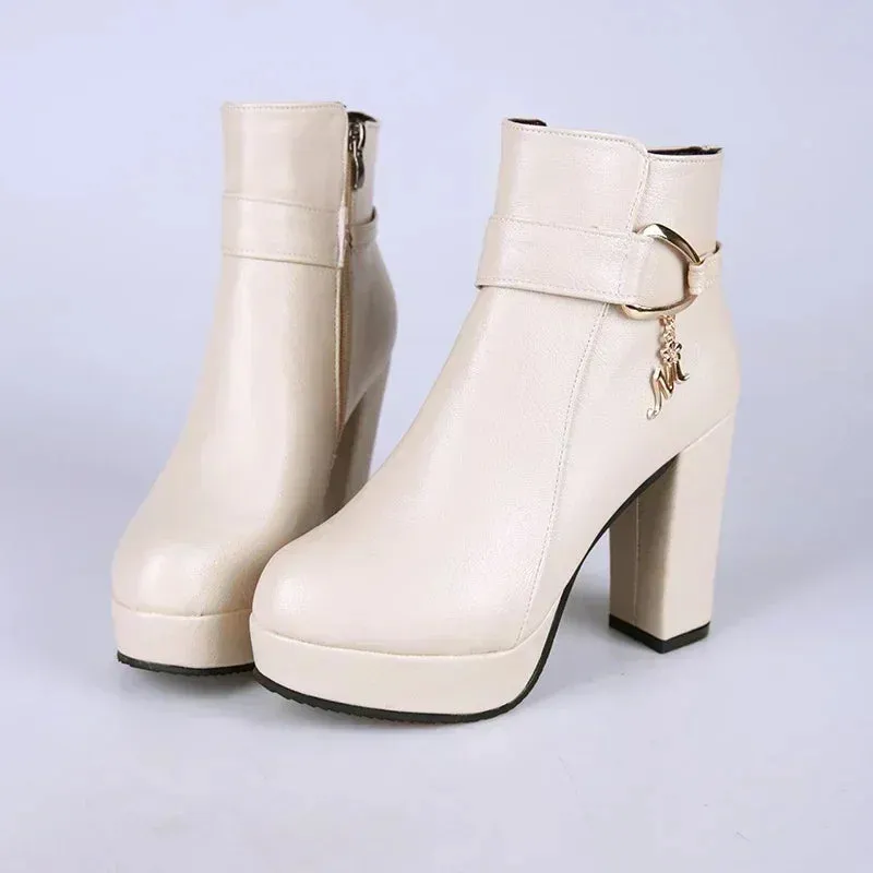 Side Zipper Shoes