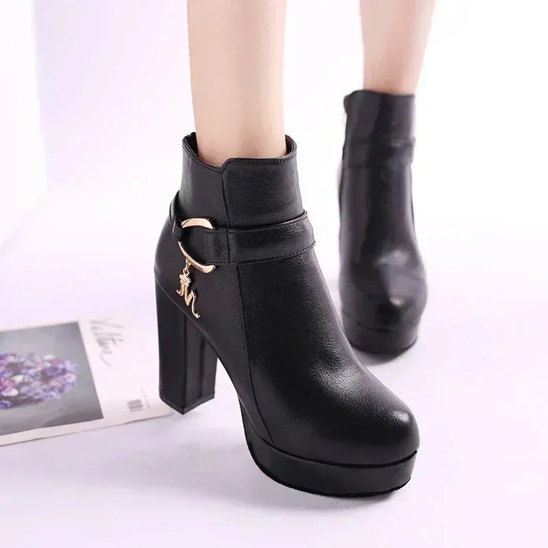 Side Zipper Shoes