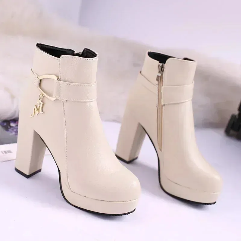 Side Zipper Shoes