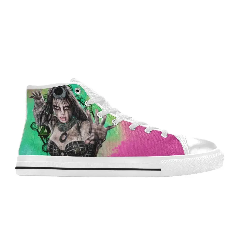 Superhero Joker Enchantress Shoes High Top Sneakers for Kids and Adults