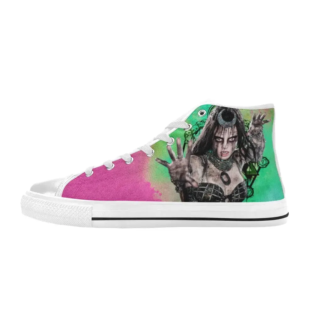 Superhero Joker Enchantress Shoes High Top Sneakers for Kids and Adults