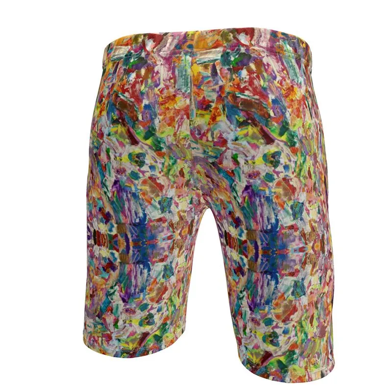 Sweat Shorts: Lollipops and Rainbows Asymmetric Gym Shorts