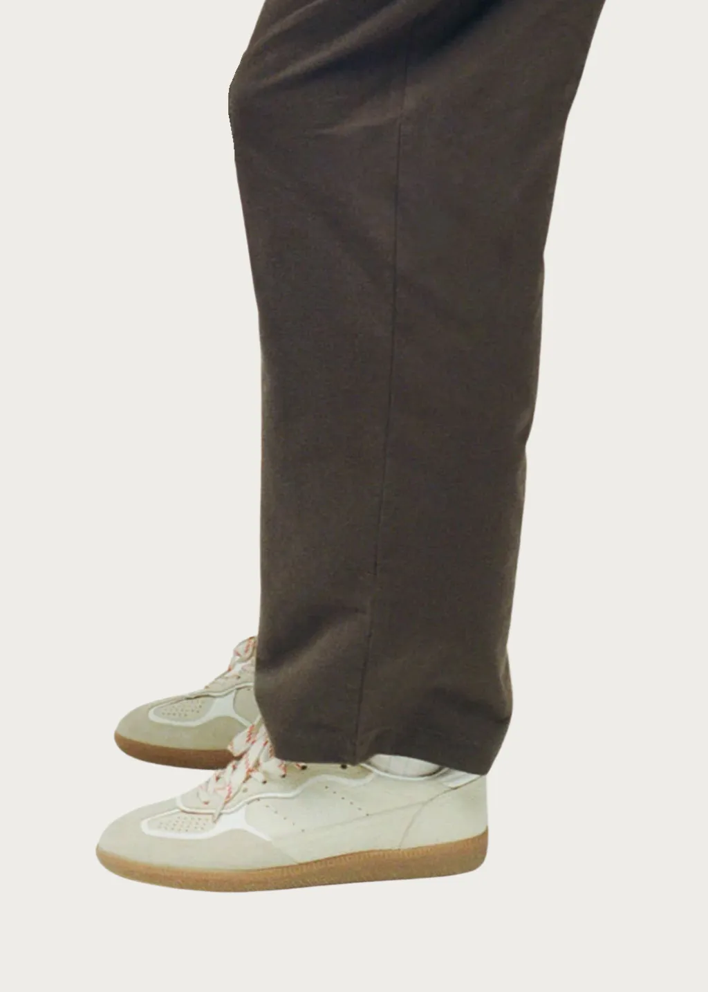 Tb.490 Rife Grain Cream Leather Sneakers