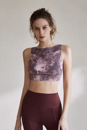 Tie Dye High Neck Tank Top