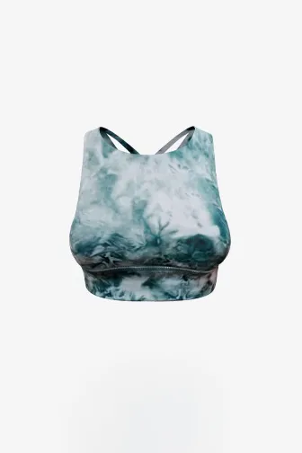 Tie Dye High Neck Tank Top