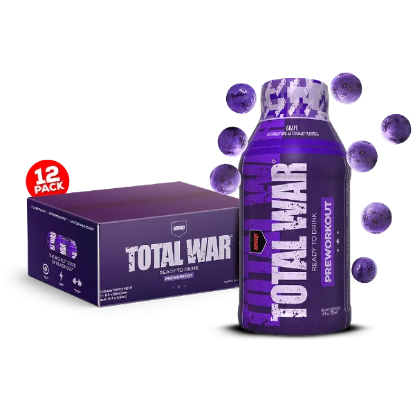 TOTAL WAR Ready To Drink Preworkout x 12