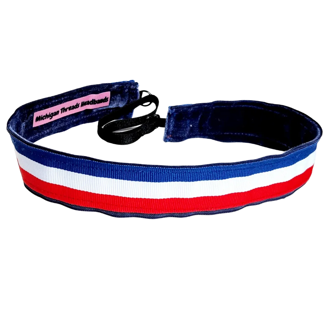 USA - Skinny Adjustable Non Slip Workout Headband
