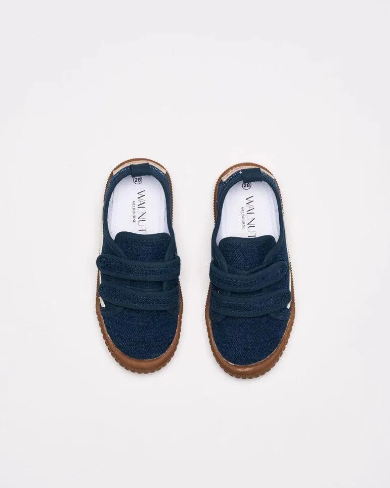 WALNUT MELBOURNE BEN CANVAS KIDS SNEAKER