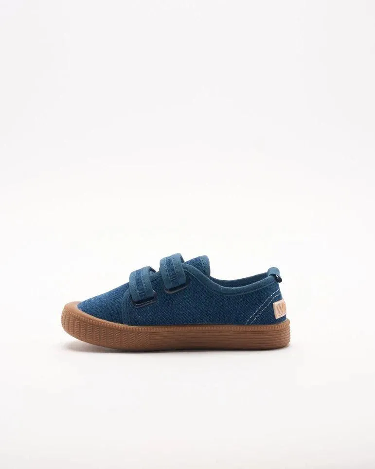 WALNUT MELBOURNE BEN CANVAS KIDS SNEAKER