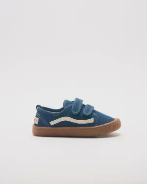 WALNUT MELBOURNE BEN CANVAS KIDS SNEAKER
