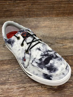 wca0041 Women's Black & White Tie Dye Kicks Casual Shoes by Twisted X