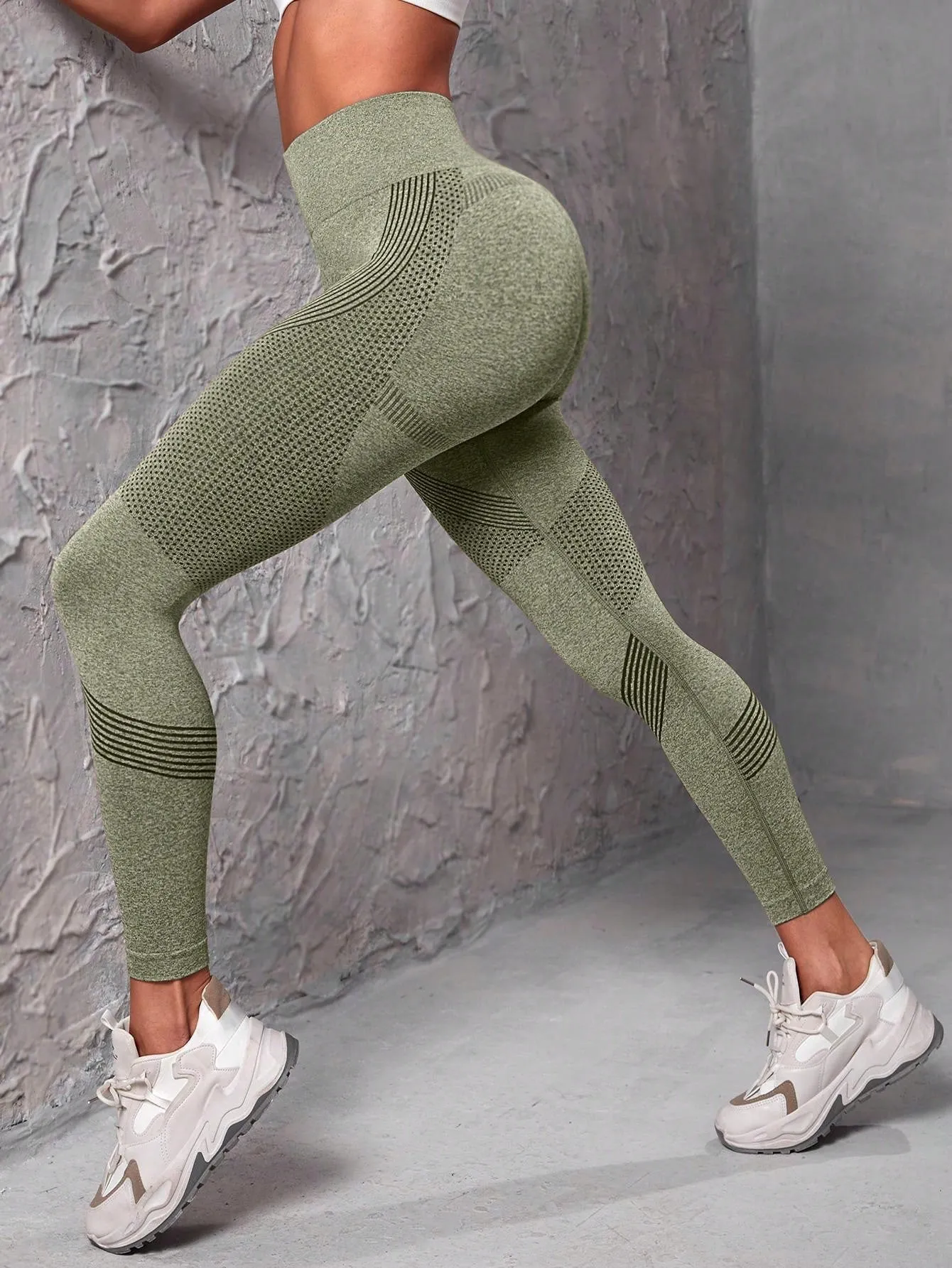 Women's 4pcs Seamless High-elasticity Sport Leggings