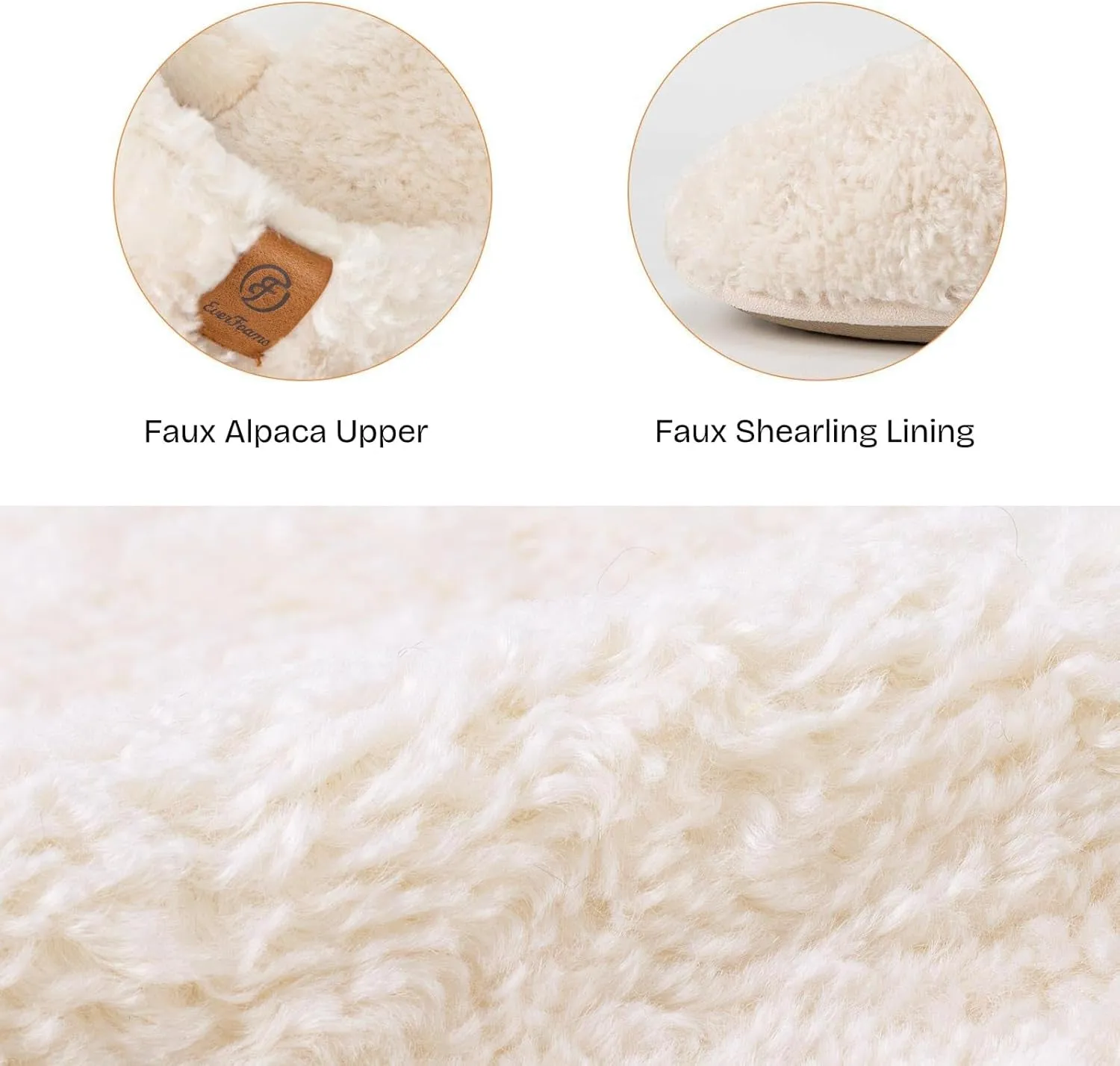 Women'S Fuzzy Slip-On Slippers Warm Cozy Soft Lightweight Memory Foam Indoor House Shoes